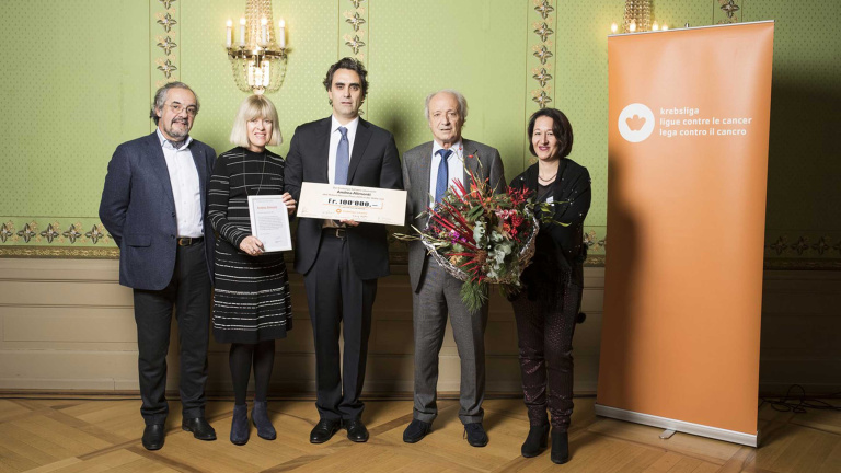 The Robert Wenner Prize for young cancer researchers goes to Andrea Alimonti