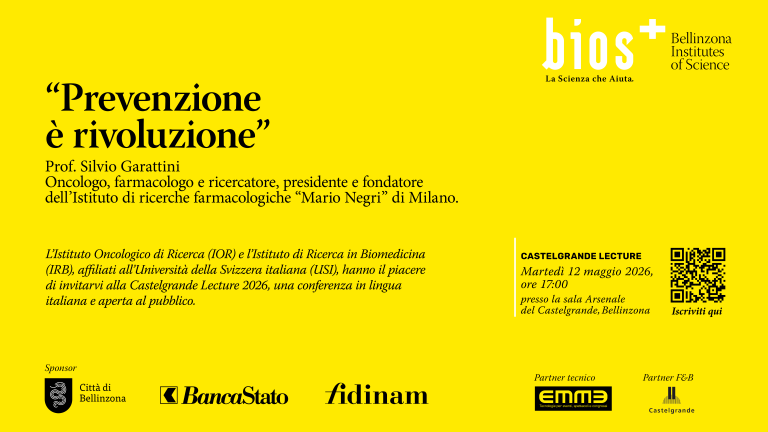 Professor Silvio Garattini guest speaker at Castelgrande Lecture 2026